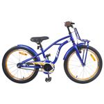 vidaXL Kinderfiets 22 Inch voor 7-12 jaar oud Donkerblauw