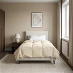 vidaXL Winter Dekbed Gekwilt Crème 135 x 220 cm Microfiber