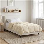 vidaXL Winter Dekbed Gekwilt Crème 140 x 200 cm Microfiber