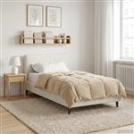 vidaXL Vol jaar dekbed Gekwilt Crème 135 x 200 cm Microfiber