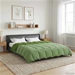 vidaXL Vol jaar dekbed Gekwilt Groen 240 x 260 cm Microfiber