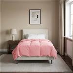 vidaXL Vol jaar dekbed Gekwilt Roze 140 x 200 cm Microfiber