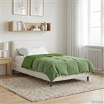 vidaXL Zomer Dekbed Gekwilt Groen 140 x 220 cm Microfiber