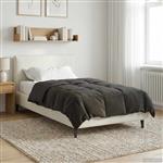 vidaXL Zomer Dekbed Gekwilt Antraciet 155 x 220 cm Microfiber