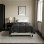 vidaXL Zomerdekbed Gekwilt Antraciet 135 x 220 cm Microfiber