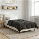 vidaXL Zomerdekbed Doorgestikt Antraciet 135 x 200 cm Microvezel