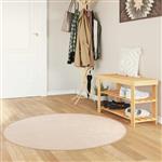vidaXL Vloerkleedloper MARSA Crème 120 x 120 cm Polyester en PVC