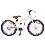 vidaXL Kinderfiets 22 Inch voor 7-12 jaar oud Wit