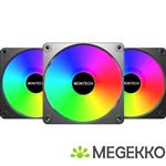 Montech GF120 V2 PWM ARGB 120mm Zwart 3-Pack