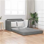 vidaXL Vouwsofa Bed Donkergrijs 124 x 71 x 78 cm Fluweel