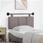 vidaXL Hangend hoofdbord Taupe Stof
