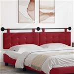 vidaXL Hangend Hoofdeinde Wijnrood 210 x 55 x 5 cm Nep Leer