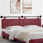 vidaXL Hangend Hoofdeinde Wandgemonteerd Wijnrood 210 x 55 x 5 cm Stof