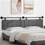 vidaXL Hangend Hoofdeinde Donkergrijs 210 x 55 x 5 cm Stof