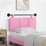 vidaXL Hangend hoofdbord Roze Stof