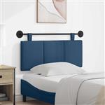 vidaXL Hangend hoofdbord Blauw Stof