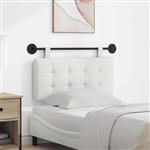 vidaXL Hangend Hoofdeinde Wandgemonteerd Wit 100 x 55 x 5 cm Nep Leer
