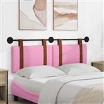 vidaXL Hangend Hoofdeinde Effen Roze 150 x 55 x 5 cm Antiek PU