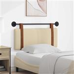 vidaXL Hangend hoofdbord Crème Antiek PU