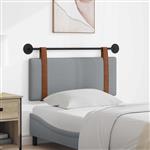 vidaXL Hangend hoofdbord Lichtgrijs Antiek PU