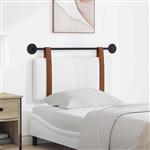 vidaXL Hangend Hoofdeinde Wandgemonteerd Wit 100 x 55 x 5 cm Antiek PU
