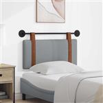 vidaXL Hangend Hoofdeinde Effen Lichtgrijs 100 x 55 x 5 cm Antiek PU