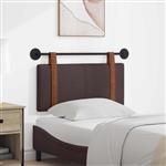 vidaXL Hangend Hoofdeinde Effen Donkerbruin 90 x 55 x 5 cm Antiek PU