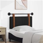 vidaXL Hangend Hoofdeinde Effen Zwart 90 x 55 x 5 cm Antiek PU