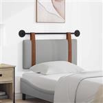 vidaXL Hangend Hoofdeinde Effen Wolkengrijs 90 x 55 x 5 cm Antiek PU