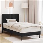 vidaXL Bedframe met hoofdeinde Zwart 100 x 200 cm Fluweel