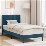 vidaXL Bedframe met hoofdeinde Blauw 90 x 190 cm Fluweel