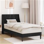 vidaXL Bedframe met hoofdeinde Zwart 80 x 200 cm Fluweel