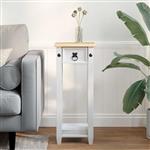 vidaXL Plantenstandaard Wit 30 x 30 x 73 cm Massief grenenhout