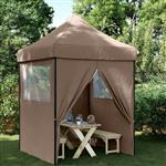 vidaXL Partytent Bruin 200 x 200 x 306 cm Oxford Stof