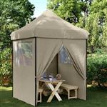 vidaXL Partytent Taupe 200 x 200 x 306 cm Oxford Stof