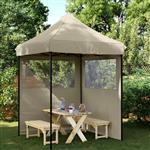 vidaXL Partytent Taupe 200 x 200 x 306 cm Oxford Stof