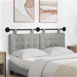 vidaXL Hangend hoofdbord Wolkengrijs Stof