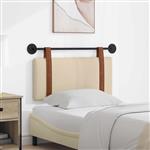 vidaXL Hangend Hoofdeinde Effen Crème 100 x 55 x 5 cm Antiek PU