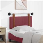 vidaXL Hangend Hoofdeinde Effen Wijnrood 100 x 55 x 5 cm Antiek PU