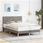 vidaXL Bedframe met hoofdeinde Taupe 120 x 200 cm Stof