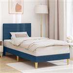 vidaXL Bedframe met hoofdeinde Blauw 80 x 200 cm Stof