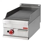 Gastro-M gas gegroefde bakplaat 650 lijn