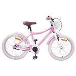 vidaXL Kinderfiets 18 Inch voor 5-7 jaar Lichtroze