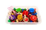 Sensory Play Tray - regenboog - maïs