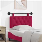 vidaXL Hangend Hoofdeinde Wijnrood 90 x 55 x 7 cm Fluweel