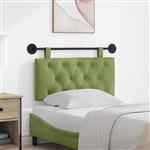 vidaXL Hangend Hoofdeinde Lichtgroen 100 x 55 x 7 cm Fluweel