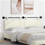 vidaXL Hangend Hoofdeinde Effen Crème 190 x 55 x 5 cm Katoen Stof