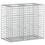vidaXL Gabion Verhoogd Bed Zilver 90 x 50 x 80 cm Gegalvaniseerd staal