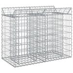 vidaXL Gabion Verhoogd Bed Zilver 100 x 50 x 80 cm