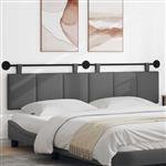 vidaXL Hangend Hoofdeinde Gestreept Donkergrijs 210 x 55 x 5 cm Stof